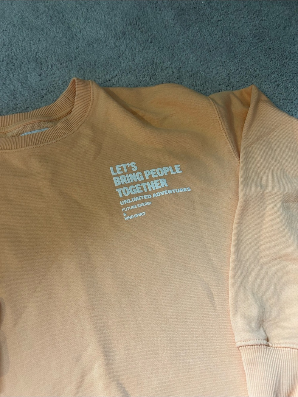 Zara kids peach colored sweatshirt size 11/12 - Picture 4 of 4